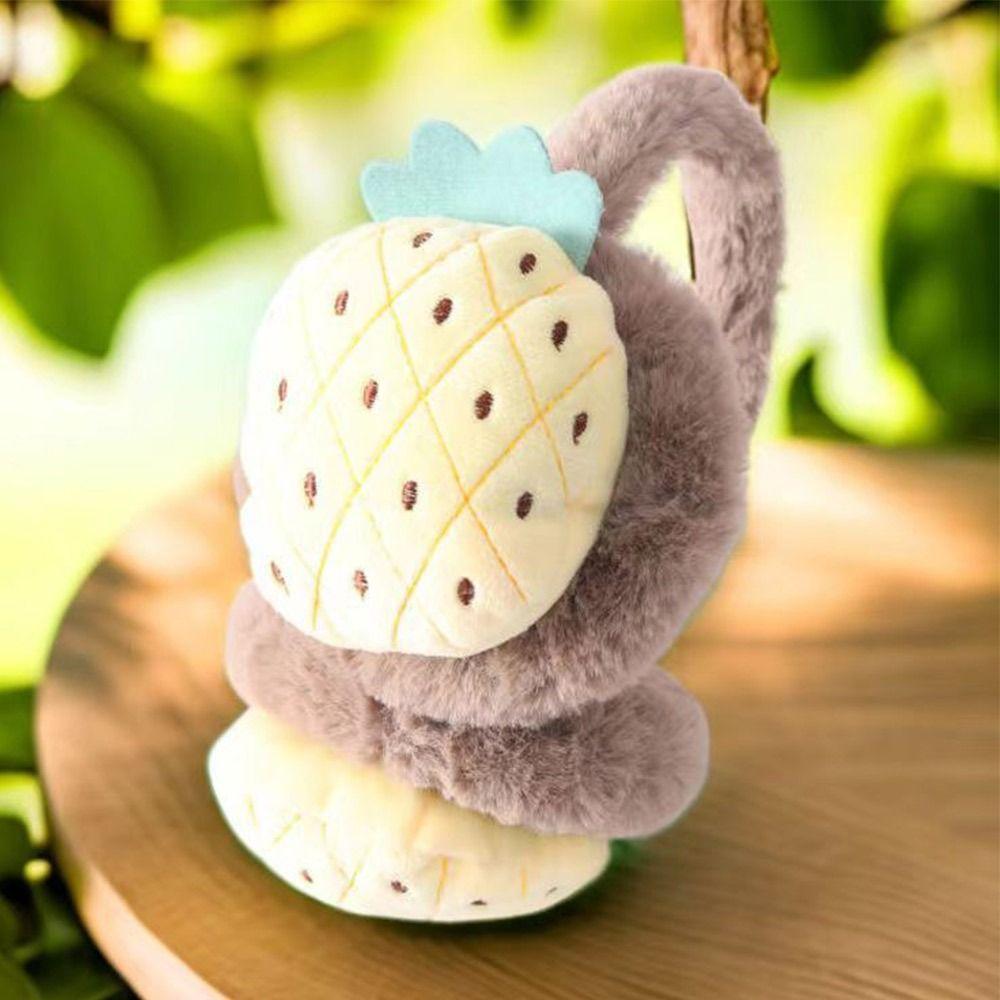 Multicolor Panda Earmuffs Unisex Cartoon Fruit Ear Muff Creative Kids Ear Muffs