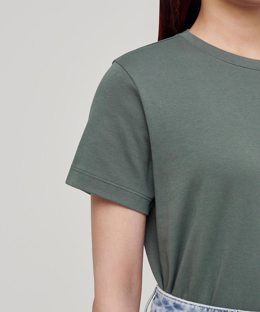 MUSINSA STANDARD WOMAN Women'S Basic Crew Neck T-Shirt [Dusty Green]