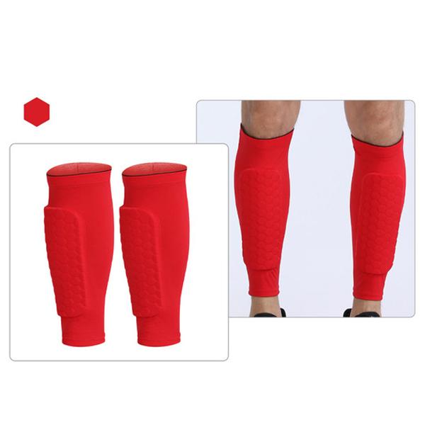 (Taglia XS-2XL)1 Paio Parastinchi da Calcio per Ragazzi Calzini Scaldamuscoli da Basket per Palestra Gamba Polpaccio 1