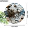 2D flat hanging decorative signs,interior wall or door decoration,garden decoration,the pattern is a cute dog,a housewarming gift for friends