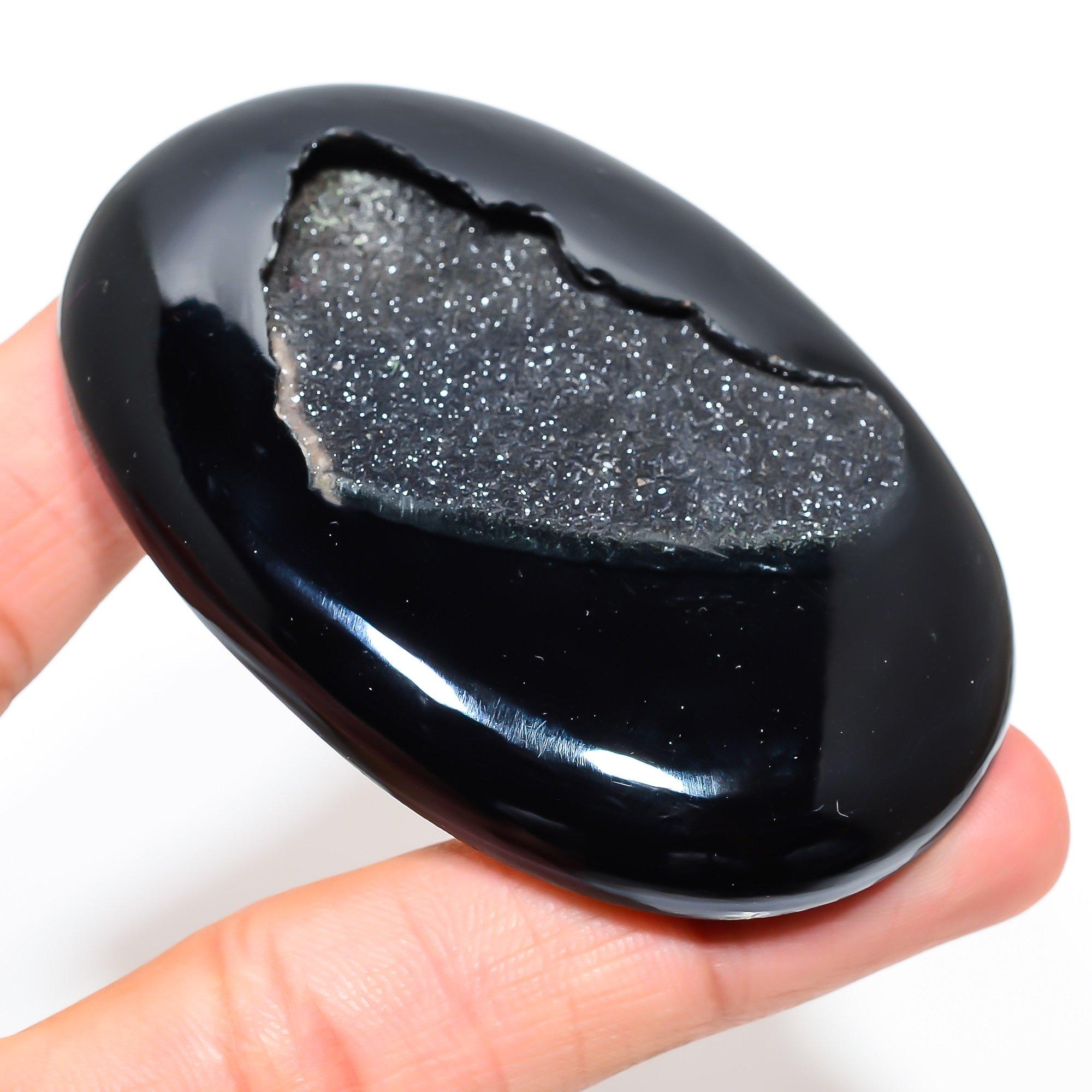 

Natural Banded Agate 5.3x7.8cm Cabochon Fine Loose Gemstone 318.7Cts. H5U57