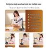 Adjustable Multi-functional Overhead Cantilever Stand for Live Streaming, Photography, and Unboxing with Metal Round Base.
