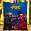 Ladybug Theme Printed Blanket Perfect For Couch Bed Travel Outdoor Use Machine Washable Cozy Durable