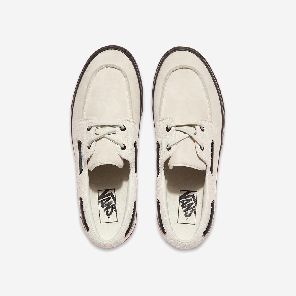 [VANS] 2-Eyelet Boat Shoes [VN000Z96CJ7-HAIRY SUEDE WHITE]
