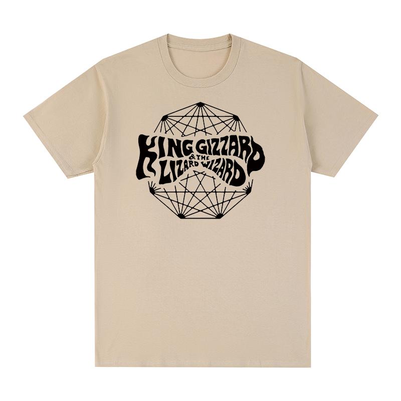 King Gizzard the Lizard Wizard Vintage T-Shirt Australische Rockband Baumwolle Herren T-Shirt Neues TEE T-SHIRT Damen Oberteile