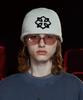 UNALLOYED Symbol Wool Beanie / Ivory