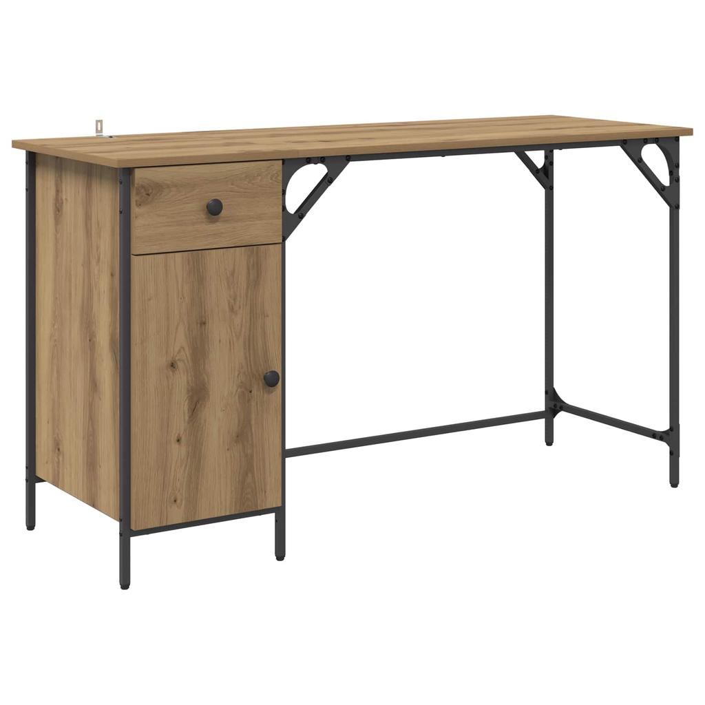 Computer Desk Artisan Oak 131 x 48 x 75 cm Particleboard