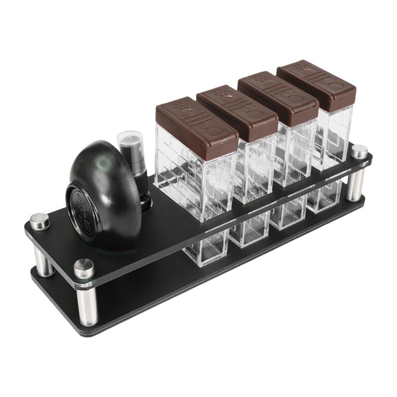 

Coffee Dispenser Tubes Small Storage Canister Dosing Cup Clear Storage Jars Coffee Accessories for Easy Organization 1