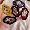 Autumn and Winter Flocking Irregular Geometric Hairpin Gentle Atmosphere Duck Bill Clip Side Broken Hair Bangs Clip Hair Accessories Women