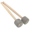 AllBright Bass Drum Mallets, Percussion Mallets for Performance, Wooden Bass Drums, Set of 2 (Gray)
