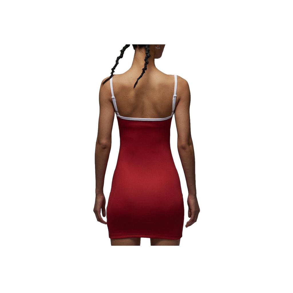 Jordan Comfortable Casual Simple Versatile Slip Dress Women Dresses Campus-Red HJ0063-636