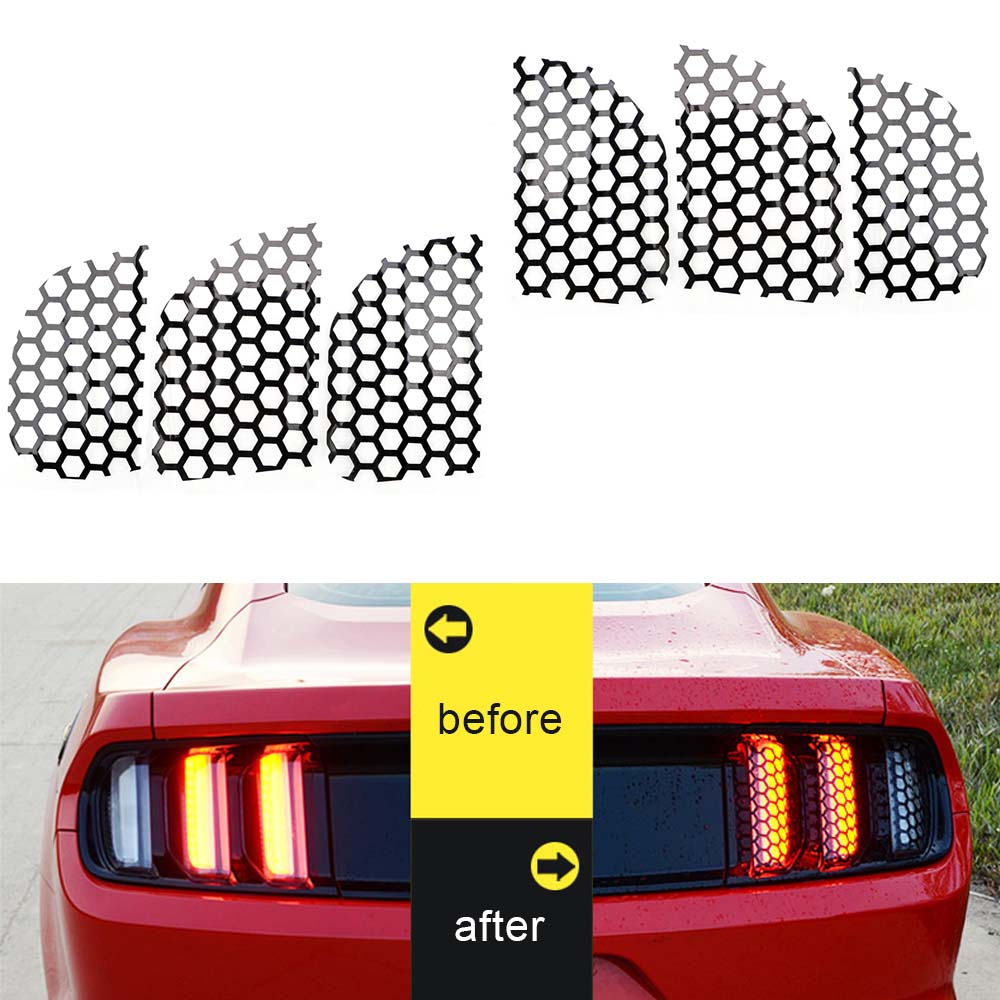 Decals Film DIY Honeycomb Car Stickers Car Sticker Taillight Decorative Car Exterior Accessories