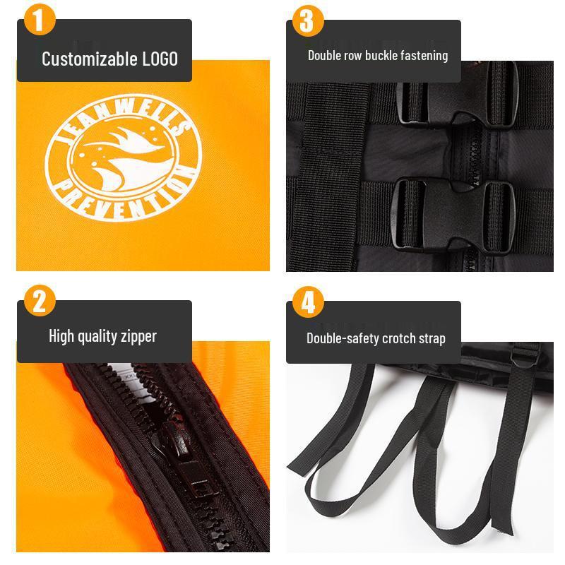 Adult High Buoyancy Life Vest - Professional Fishing, Swimming, Boating, Anti-Drowning Rafting Safety Jacket