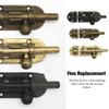 Brass Door Latch Vintage Solid Color Replacement Stylish Window Cabinet Wardrobe Drawer Bolts Lock Hardware Bronze