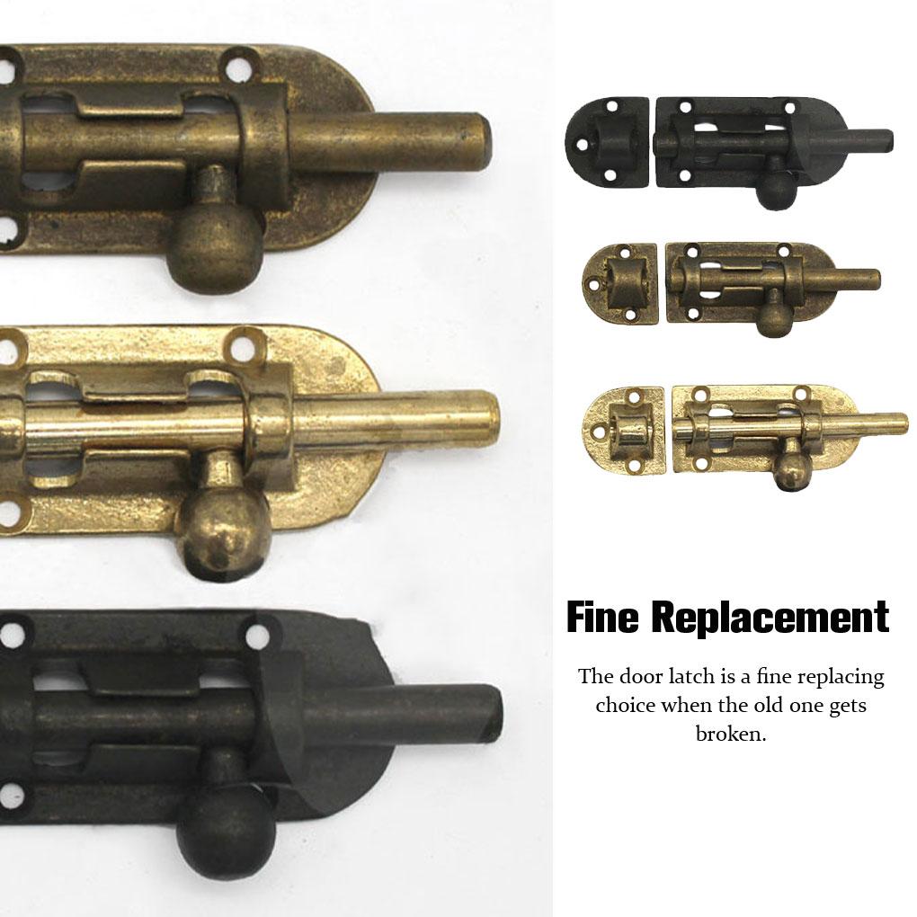 Brass Door Latch Vintage Solid Color Replacement Stylish Window Cabinet Wardrobe Drawer Bolts Lock Hardware Bronze
