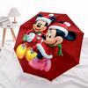 1pc Mickey & Minnie Christmas Edition Umbrella - Automatic Opening/Closing, Foldable Design, 8-Rib Structure, Outdoor Use, Festive Gift for