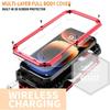 Military Heavy Duty Metal Case for IPhone 13 14 15 16 17 Pro Max Slide Camera Built-in Screen Protector Full Body Hybrid Cover