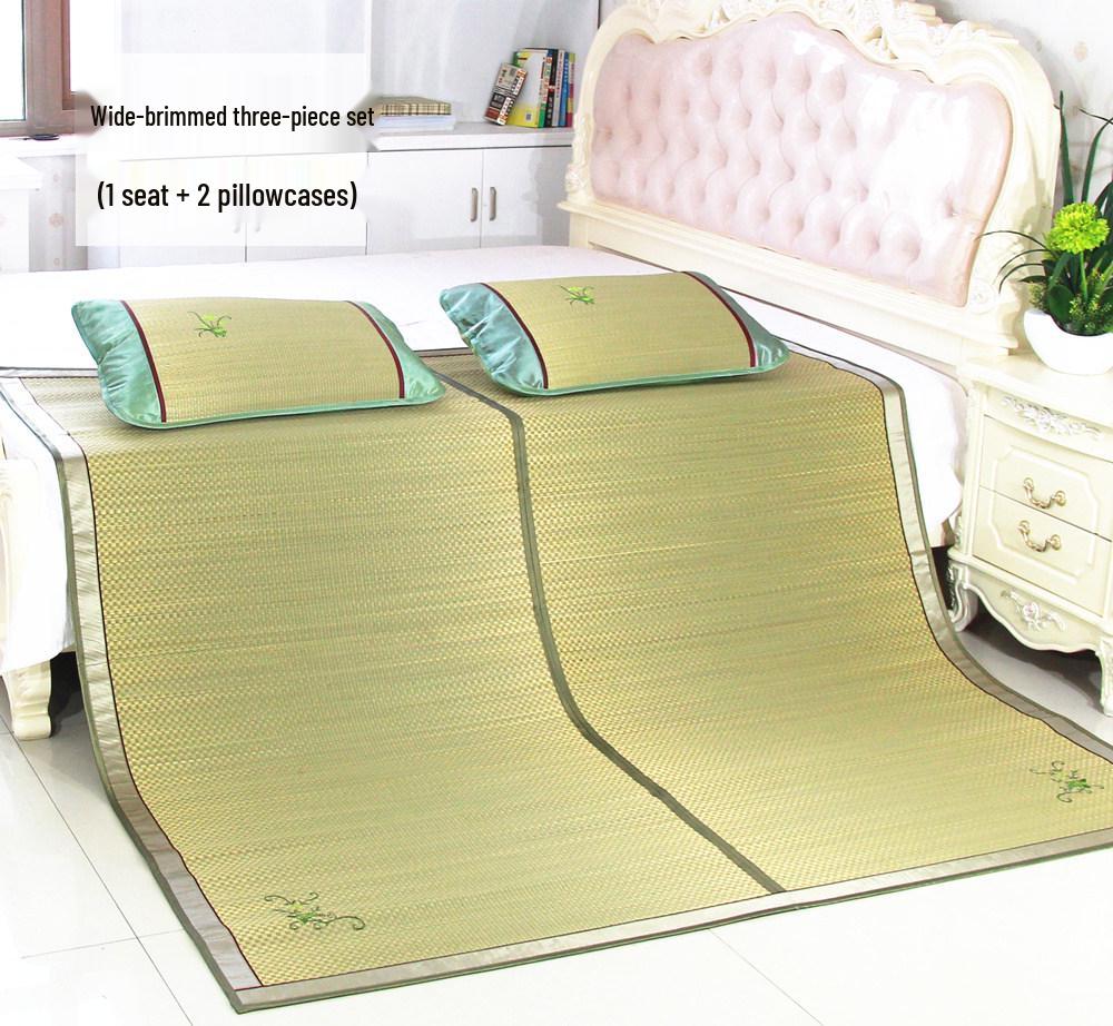 Free Shipping 2026 New Style Foldable Natural Straw Summer Mat for Home and Dormitory with Air Conditioning Compatibility
