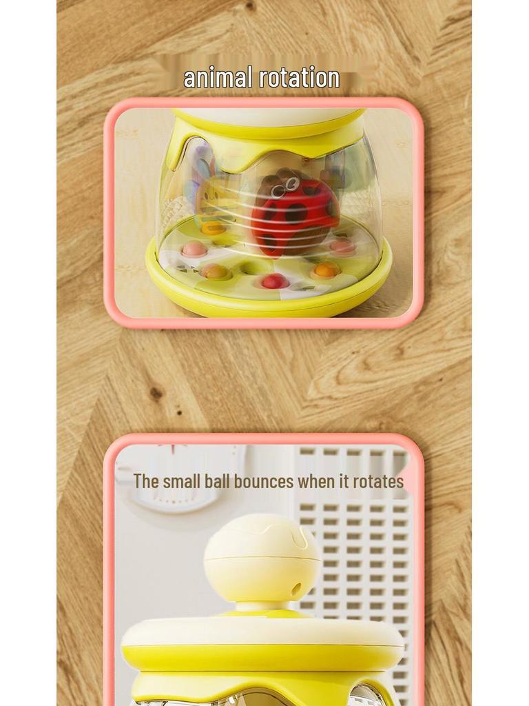 Jumping Ball Insect Carousel Toy for Children and Babies - Early Education & Soothing Gift for Girls