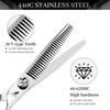 6.0 Inch Nepson Thick Ring Handle, Hair Scissors Flat Cutting Tooth Scissors Thin Cutting