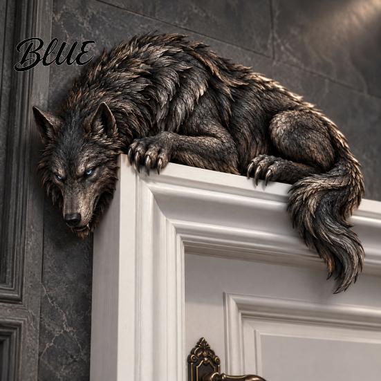 Door Frame Accents Sleeping Dragon Topper Medieval Fantasy Wall Decor for Doorway Creative Doorway Art Corner Decor No Drill Installation