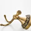 Brass Double Robe Hook Hanger Bathroom Accessory Storage Hooks