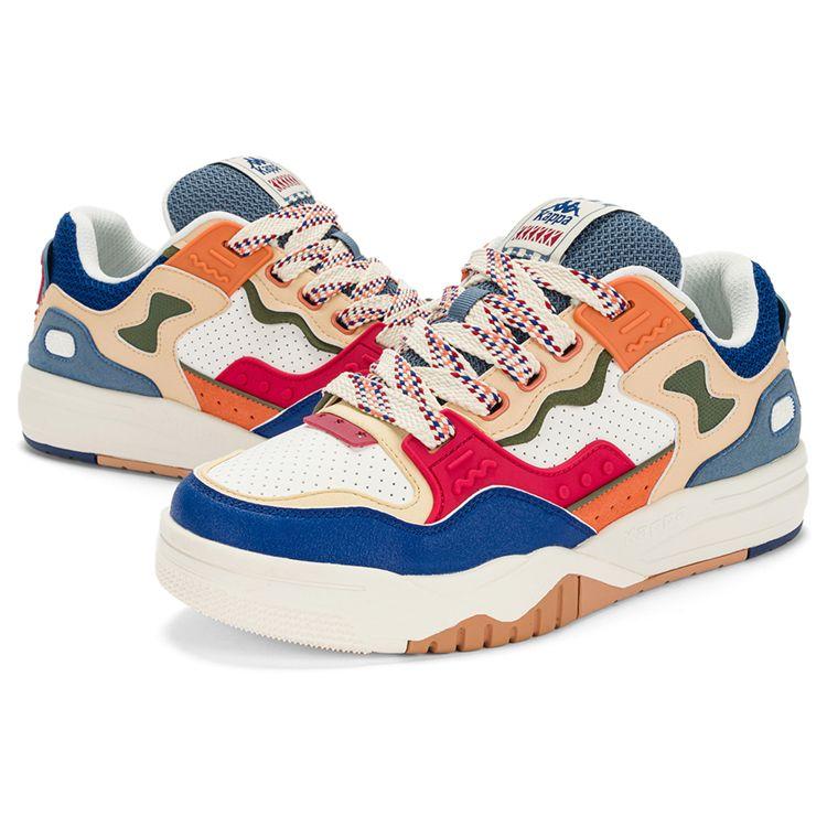 Kappa Fabric Synthetic Leather TPU Casual Sports Trendy Deconstructed Low-Top Sneakers Unisex sneakers Blue White K0DY5CC16D-012