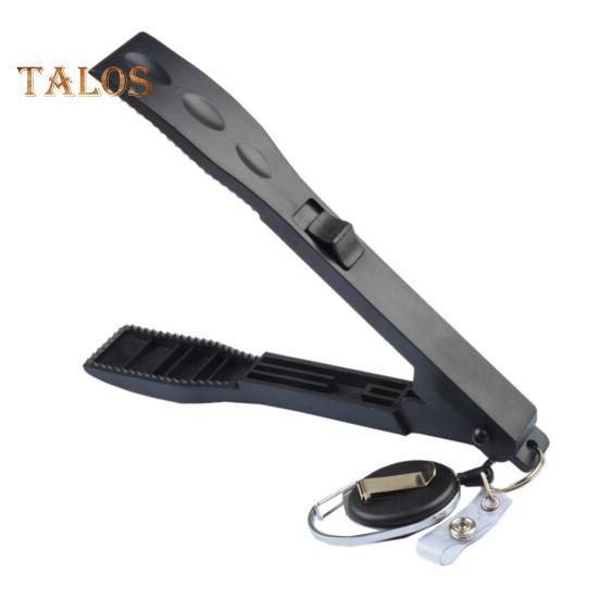 

Ручной захват для рыбы с выдвижным брелоком Эргономичная ручка Легкий портативный многофункциональный захват для рыбы Зажим для контроля за рыбой Плоскогубцы для ловли рыбы чёрный