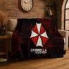 3D R-Resident Evil Leon Game Cartoon Flannel Blanket Soft Warm Throw Blanket for Bedroom Living Room Bed Travel Camping Picnic