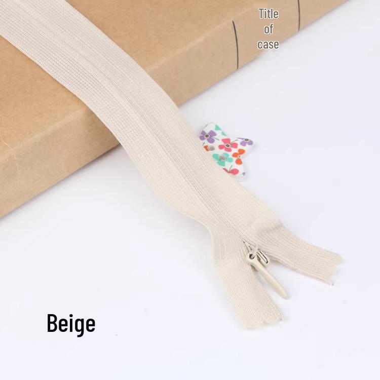 Sanli Unsichtbarer 25cm Kleid- & Kissen-Reißverschluss mit geschlossenem Ende