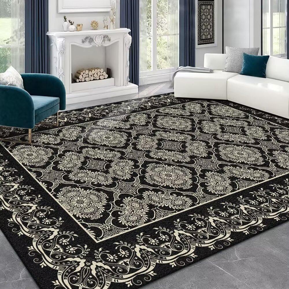 Koberec do obývacího pokoje nový světlý luxusní vysoce smyslový ložnice mycí plech ubrousek krém vítr imitace kašmíru velká plocha rohožka