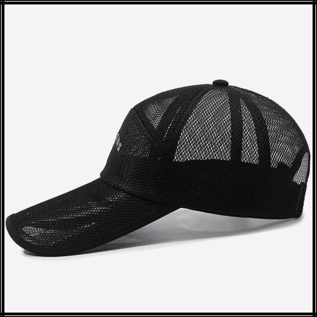 Hut Kappe Mesh Atmungsaktiv Outdoor Sport UV-Schutz Sonnenschutz Herren Damen CZA495 [White Fang] (Weiß)