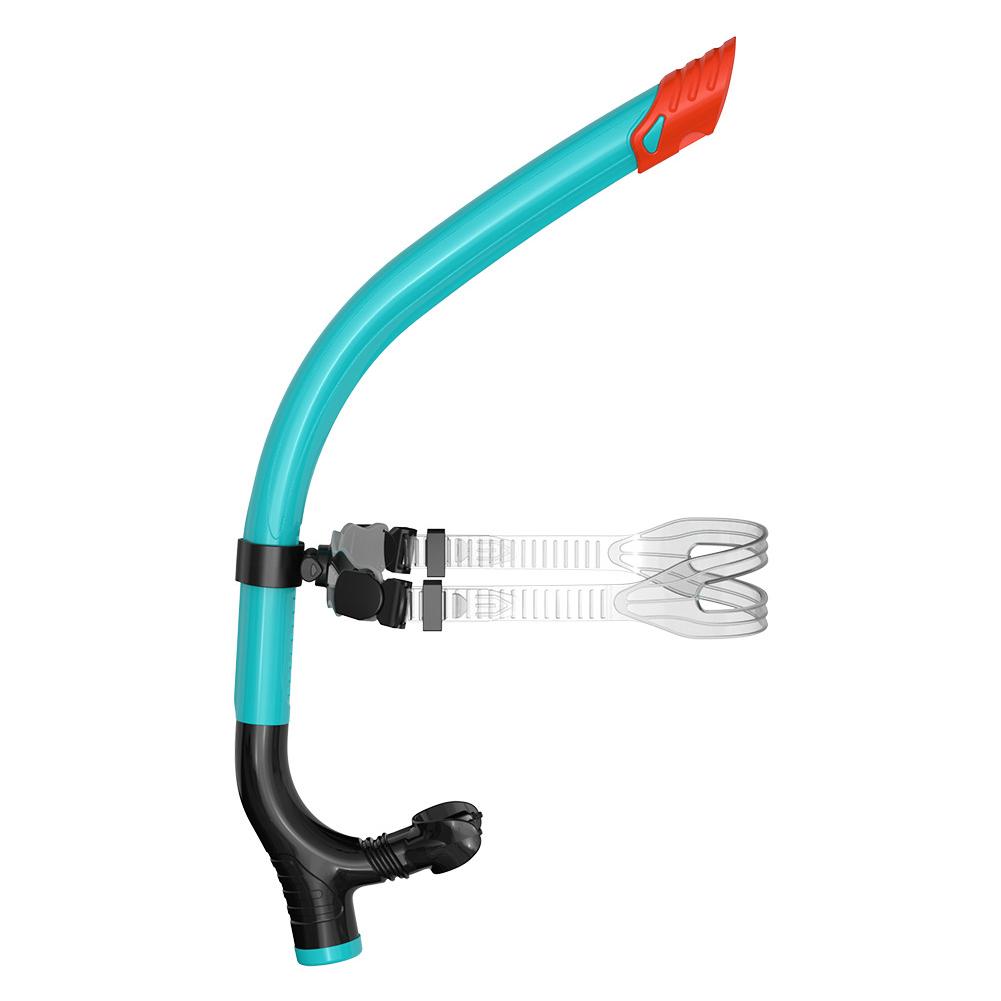 

Semi-Dry Snorkel Breathing Tube Silicone Mouthpiece Underwater Equipment One-Way Purge Valve for Snorkeling Swimming озеро синий