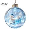 Indoor Outdoor Xmas Decor Glowing Christmas Story Ornament, Light?Up Mini Holiday Scene Hanging Ball with Warm Seasonal Home Accents LED Light,