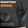 Heavy Duty Orange Nitrile Gloves  8mil Heavy Duty Disposable Gloves with Diamond Textured Latex Free Mechanic Tattoo Auto Gloves