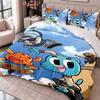 Gumball 3Pcs Bedding Set Duvet Cover With Two Pillowcases For Bedroom Home Decoration