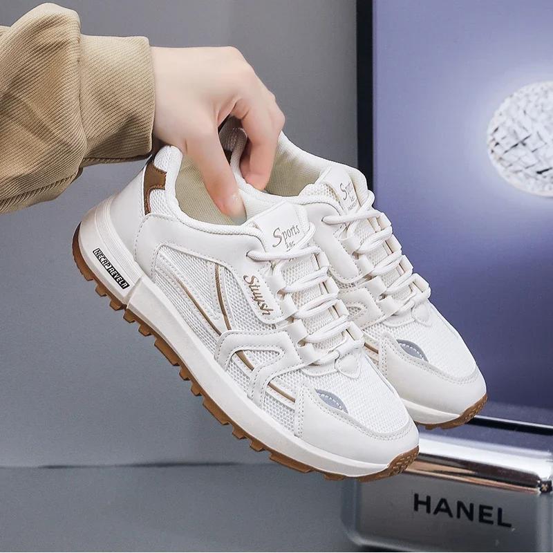 Antypoślizgowe Wysokiej Jakości Siateczkowe Trampki Treningowe Oddychające Modne Tenisowe Damskie Markowe Treningowe SyfIyno 2024 Nowe Mokasyny Gimnastyczne Sportowe