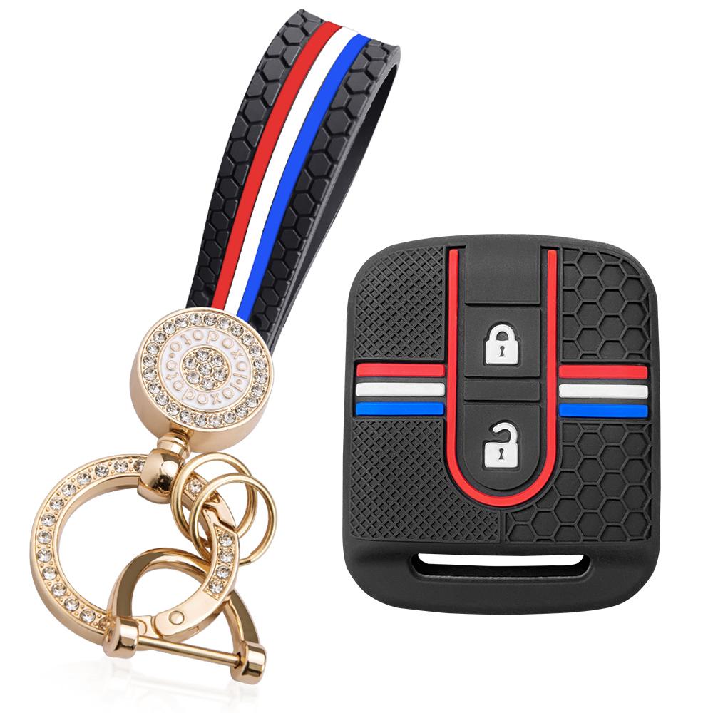 for Nissan qashqai j10 tiida note X-Trail T-31 Pathfinder navara Primera silicone car key case remote key holder cover chain