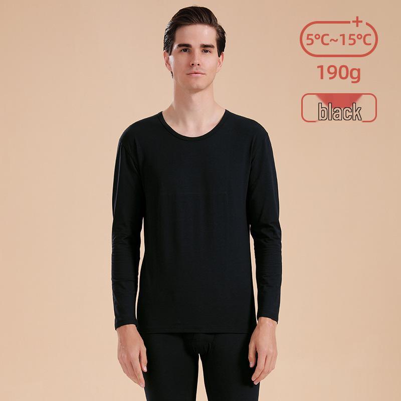 Men's Modal Slim-Fit Thin Warm Underwear Set - Knit Base Layer for Autumn, Winter, Spring