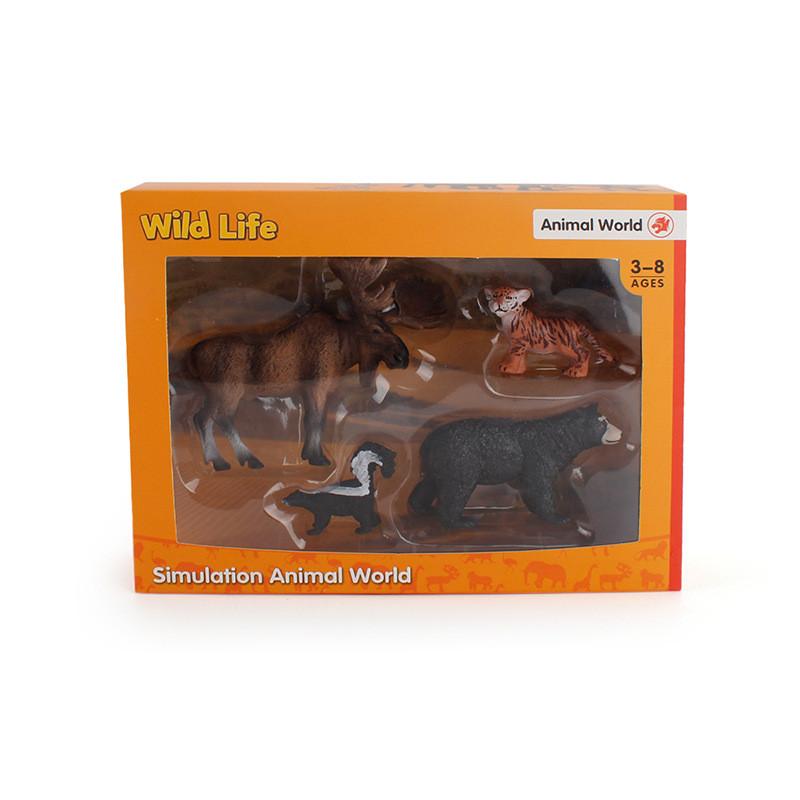 Childrens Animal Handcraft Figurines Pvc Wildlife Desktop Models For Classroom And Play