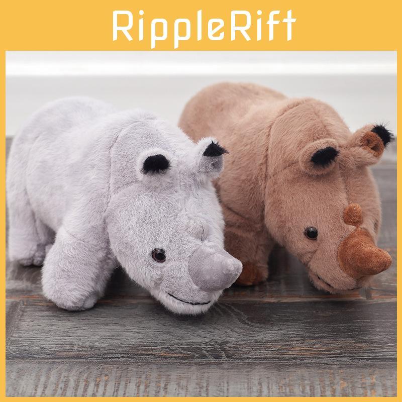Plush Rhino Toy Soft Animal Doll For Sleep And Comfort Gift For Girls