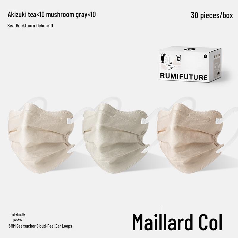 Butterfly-Shaped Golden Wind & Jade Dew Adult Disposable Mask, 3-Layer Protection, Spring/Summer 2025