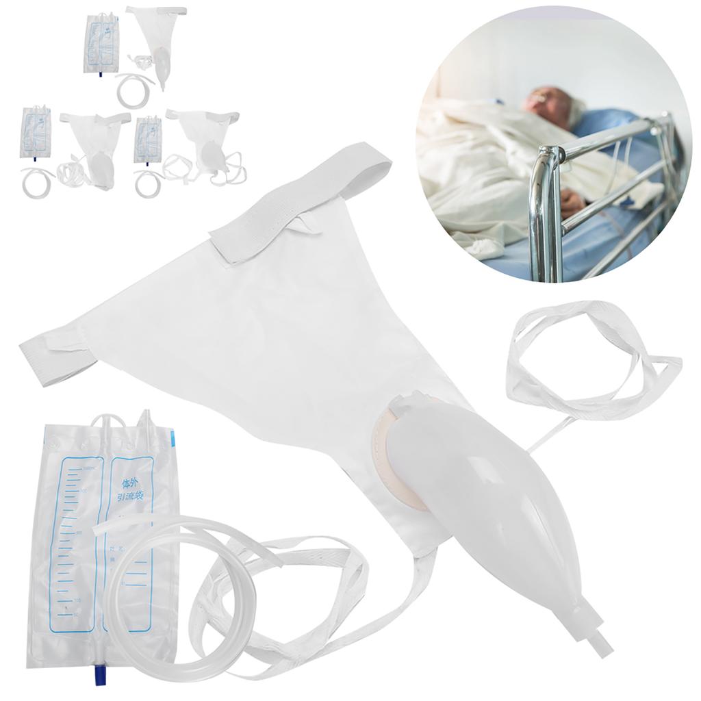 Torba do zbierania moczu Silikonowy pisuar wielokrotnego użytku Oddychający lejek do moczu w gospodarstwie domowym