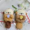 Adorable Cute Otter Plush Keychain Soft Stuffed Animal Shell Charm Gift For Kids