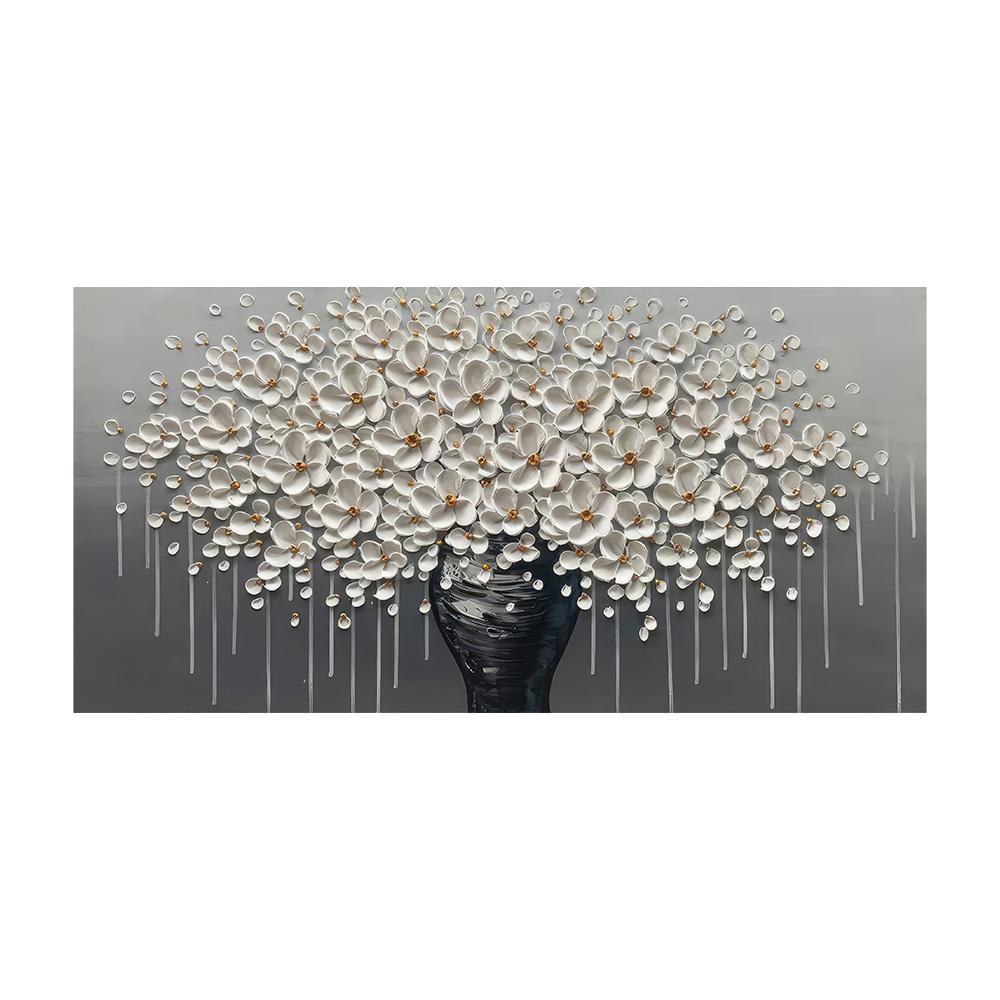 Nordic Luxury Floral Tree Posters and Prints Wall Picture Modern Abstract White Flower Picture Canvas Painting for Gallery Home Decor