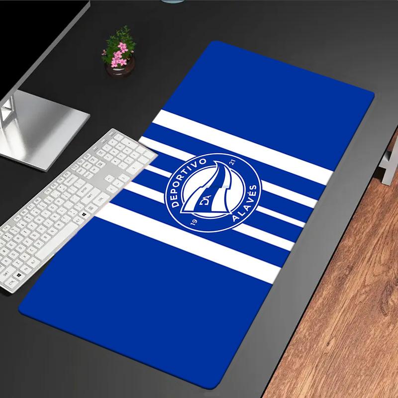 Deportivo Alaves Emblem mouse pad, rubber base, esports desk mat, mouse pad for gamers and office use, gaming desk , easy to clean mat