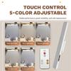 ABGR-Rechargeable Kitchen Ceiling Light With Remote Control 5 Colors Dimmable Light Bar Mirror Lights