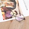 Men Vintage Anti Blue light Glasses Frame Round Women Lens Myopia Optical Mirror Simple Metal Anti-blue Clear Eyewear Frames
