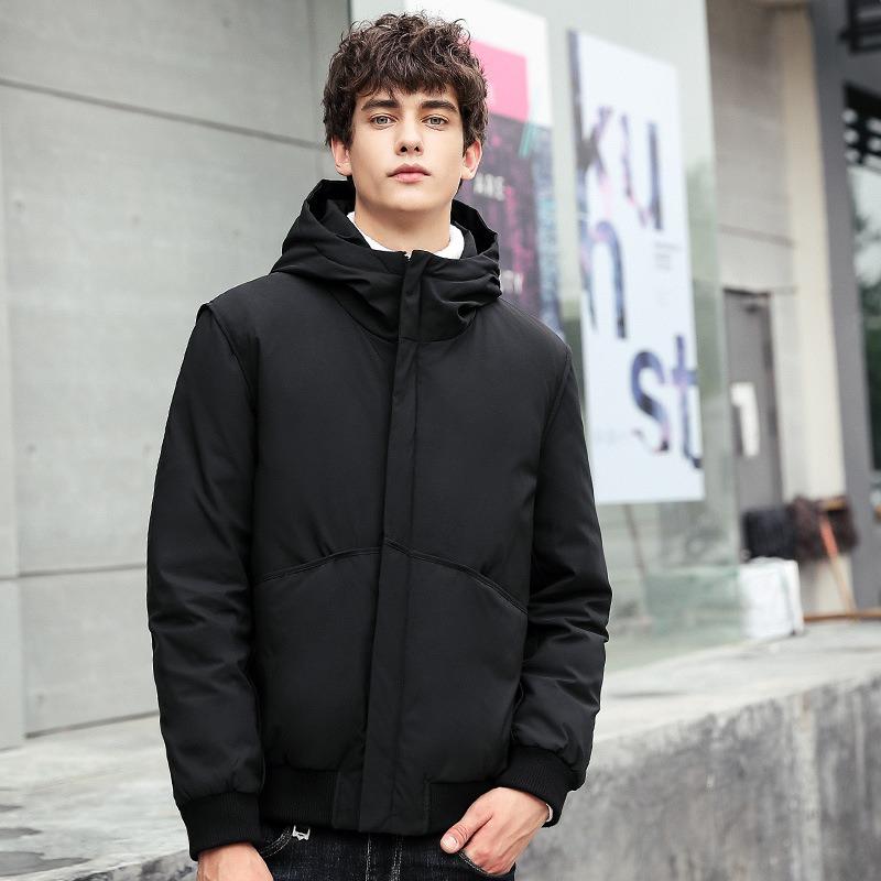 New Men's Short Down Jacket Couple Jacket Student Jacket Korean Version Casual Cold Protection and Warmth Trend