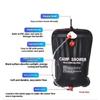 Outdoor Camping Folding Water Storage Bag With Showerhead 20L Beach Swimming Solar Heated Bathing Water Bag Enduring